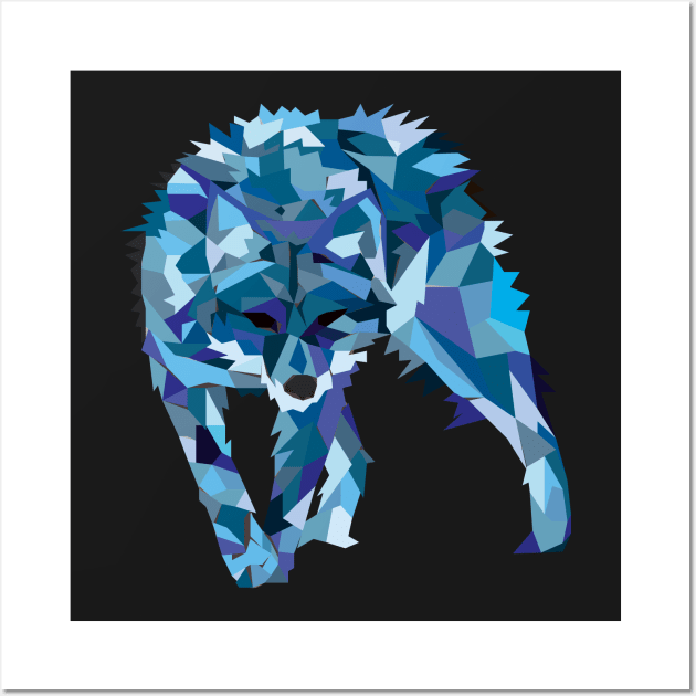 Ice Wolf Wall Art by HaldedaArts